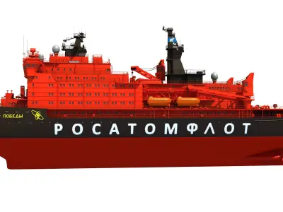  Icebreaker Ship 50 Let Pobedy 3D model