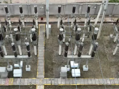 220kV Electrical power substation Gaussian splatting 3D model