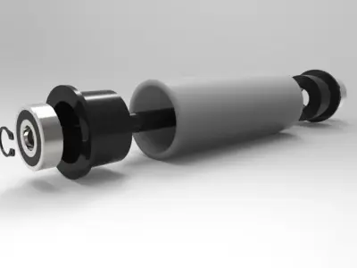 Conveyor Roller Free 3D model