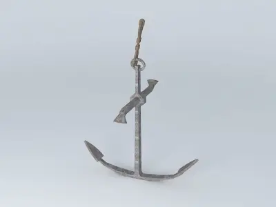 ARGONAUTIX marine details anchor 17th century 3D model
