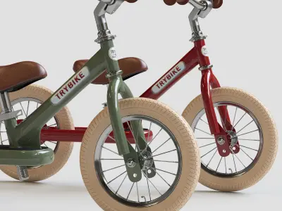 Trybike Tricycle Et Draisienne Acier 2 en 1 Vintag 3D model
