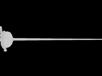 Bell rapier Low-poly 3D model