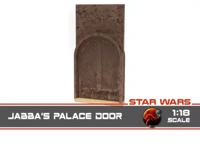 Jabbas Palace Door 1-18 Scale Kenner Hasbro 3D print model