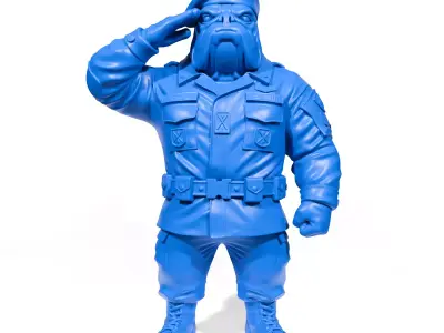 Military Bulldog 3D print model