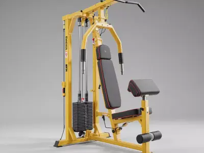 Gym Equipment Outdoor Low-poly 3D model purchase