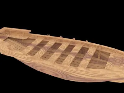 Rowing Boat Free 3D model