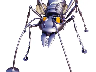 Ant robotic 3D Model Rigged low-poly 3d model 3D model