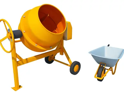 Concrete Cement Mixer 3D model