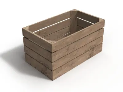 Wooden Crate 3D 3D model
