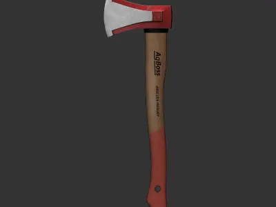 Realiastic Ax  Low-poly 3D model