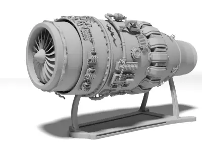 jet engine for Print 3D print model 3D Print Ready