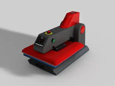 Automatic Flatbed Heat Press Machine Free 3D model
