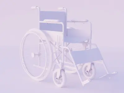 Wheel chair 3D model get