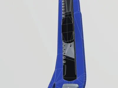 Steel paper cutter 3D model