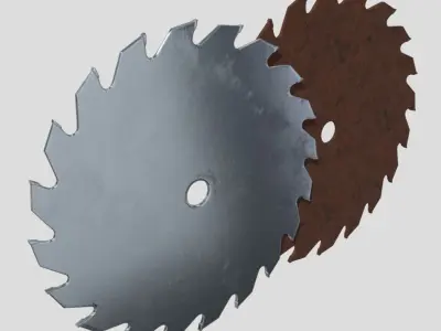 Saw Blade Low-poly 3D model purchase