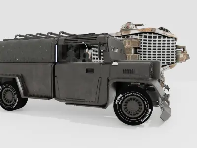 Vehicles Low-poly 3D model