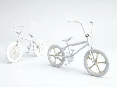 1980s Raleigh Burner BMX Bicycle 3D model