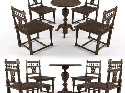 antique furniture 3D model purchase