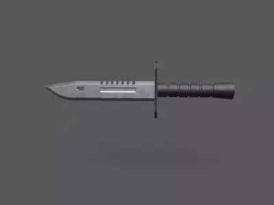 Military Knife Low-poly 3D model buy