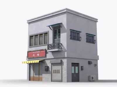 Japanese House x24 Low-poly 3D model purchase