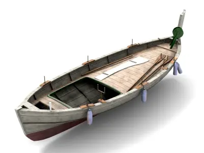 Fishing Boat 06 Low-poly 3D model