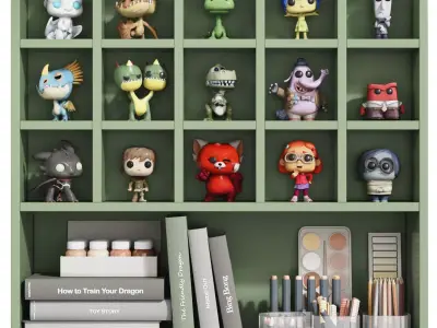 Toys and Wall Decor for the Kids Room 7 3D model