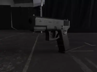 Glock 19 Gen5 9x19  Low-poly 3D model