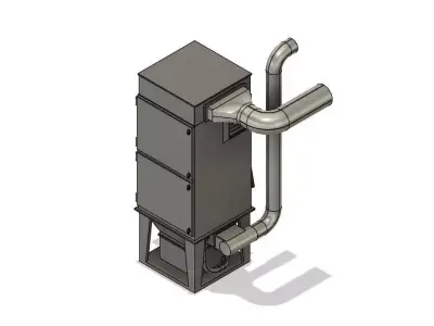 Model Railway Industrial Dust Extraction Unit 3D print model