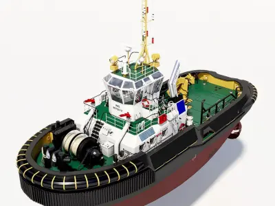 Tugboat 3D model buy