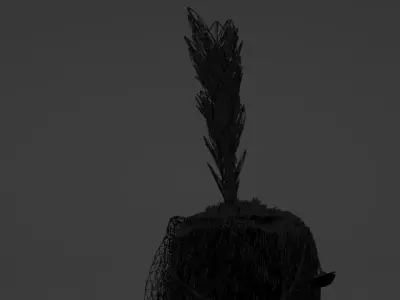 French Hussar Colback 3D model