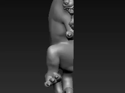 tiger pendant 3D model purchase