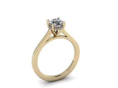 Jewelry diamond hello ring 3D print model