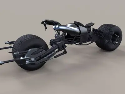 Batpod from The Dark Knight and The Dark Knight Rises 3D model