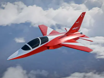 TUSAS HURJET Low-poly 3D model