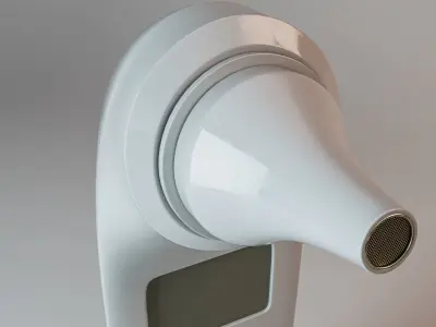 Child In Ear Thermometer 3D model