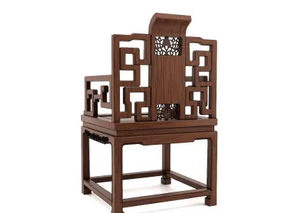 Chinese chair 01 3D model