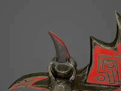 Fantasy AX Low-poly 3D model