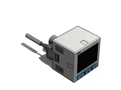 Pressostato SMC ISE20B V 01 W K Pressure Switch 3D model