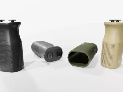 Magpul MVG MLOK Vertical Grip Low-poly 3D model