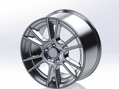 19 inch Spider Alloy Wheel  3D model