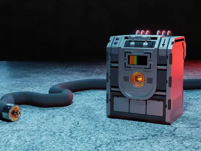 SciFi Battery 3 3D model