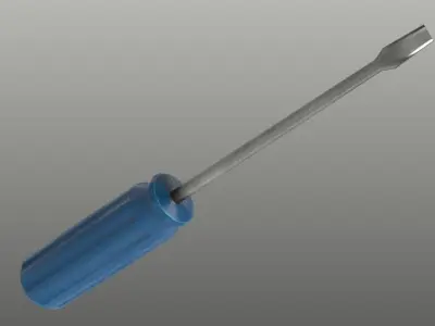 Screwdriver Low Poly fortnite 3D model