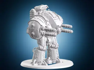 Heavy Armored Combat Mech 3D print model