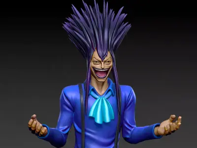 Caesar Clown young fanart - One piece - split part 3D print model