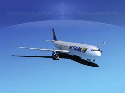 Airbus A330-300 Skymark 3D model