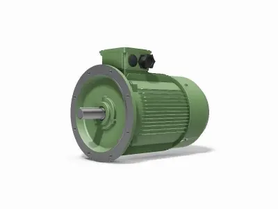 250M B5 4-8 Pole IEC electric motor - 3D CAD model 3D model