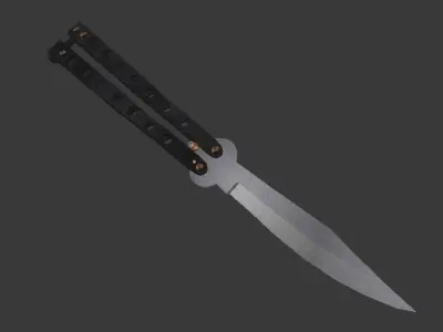 Butterfly Knife 3D model