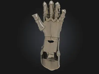 Ornate Gauntlet Decorative Armor Piece 3D model