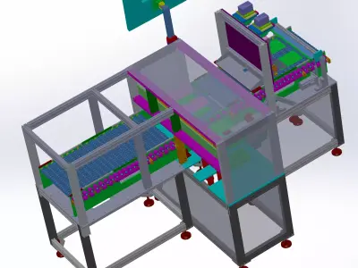 LCD panel AOI inspection machine 3D model