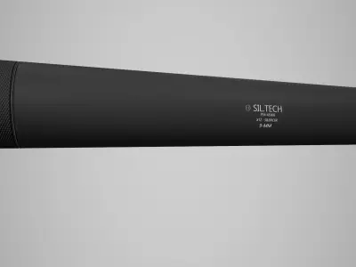 Silencer Low-poly 3D model